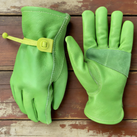 Anti-Puncture and Cut-Resistant Gardening Gloves - Unisex Leather Work Gloves