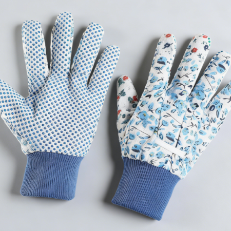 4 Pairs Women's PVC Non-Slip Dot Gardening Gloves - Suitable for Yard Cleaning, Fishing, and Planting