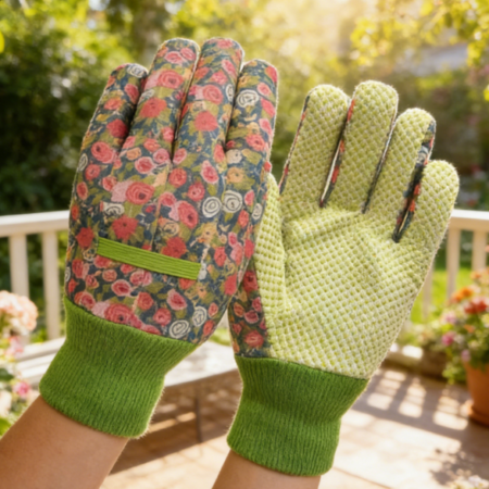 Cute Pattern Gardening Cotton Gloves - Garden Work Gift Gloves