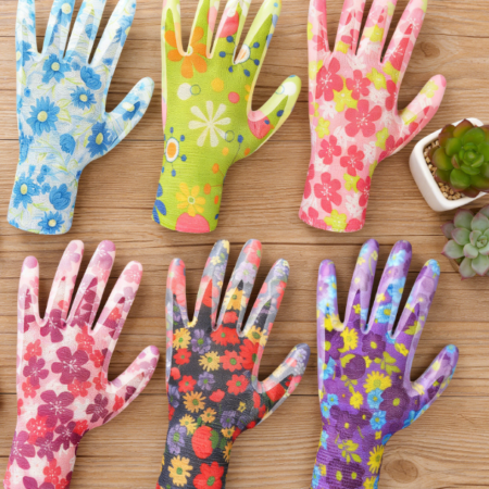 6 Pairs of Women's Breathable Rubber Coated Gardening Gloves - Multi-purpose Outdoor Work Gloves